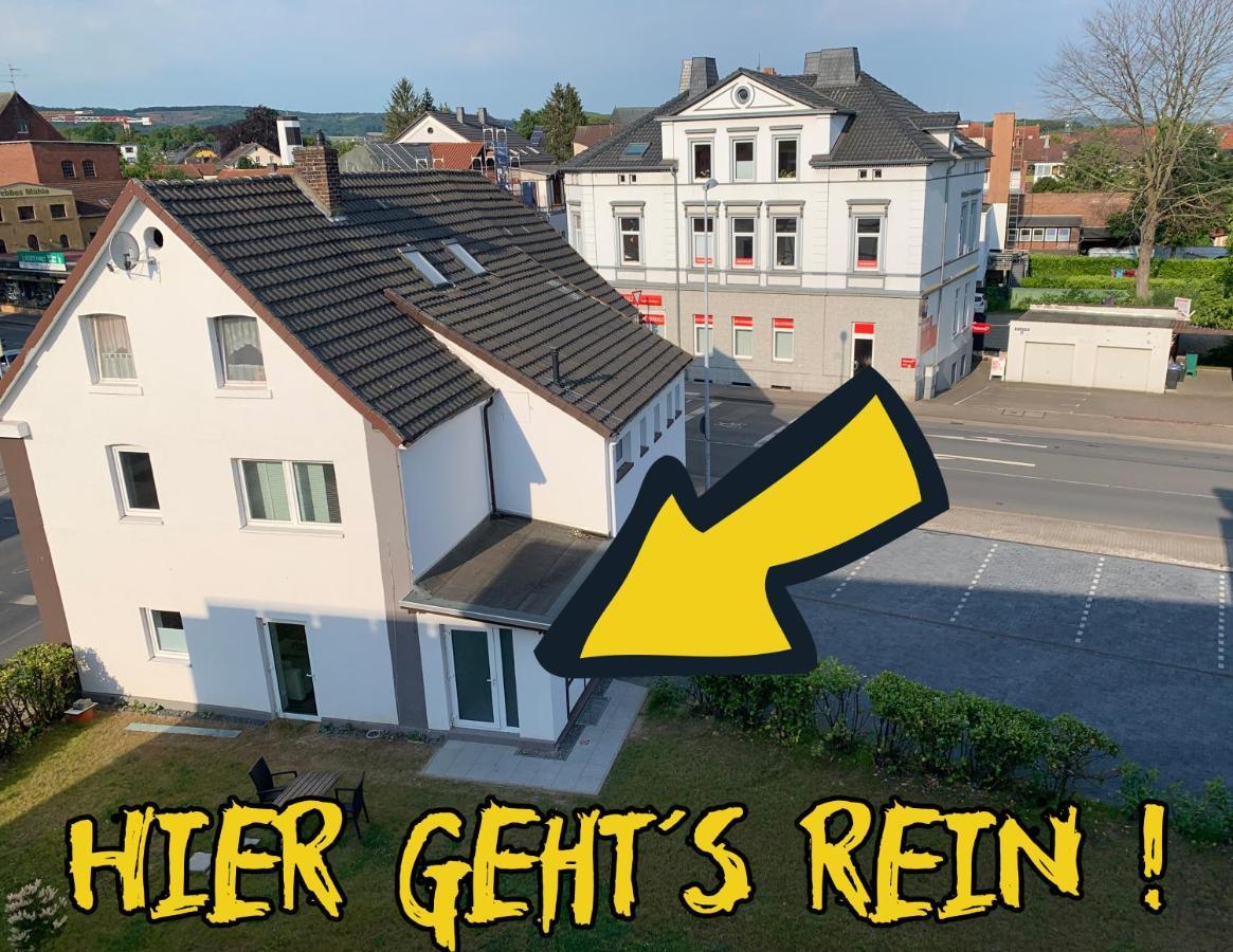 W1 - Kontaktloser 24H Check In, W-Lan, Netflix, Parkplatz, Kueche, Boxspring-Bett Bückeburg Exterior foto