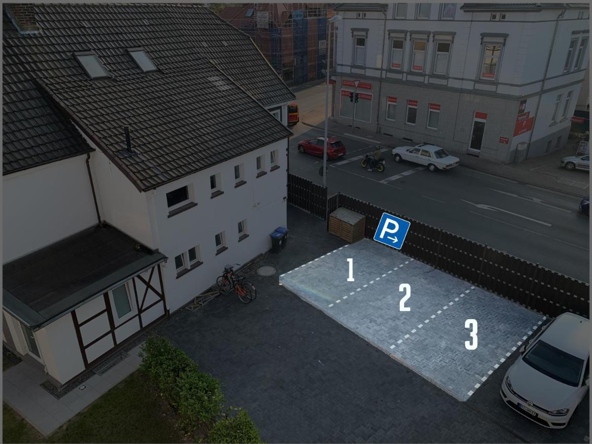 W1 - Kontaktloser 24H Check In, W-Lan, Netflix, Parkplatz, Kueche, Boxspring-Bett Bückeburg Exterior foto